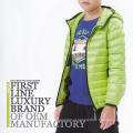 Green Light Weight Winter Jacket Crianças 2016 Goose Down Manufacture Manufactory